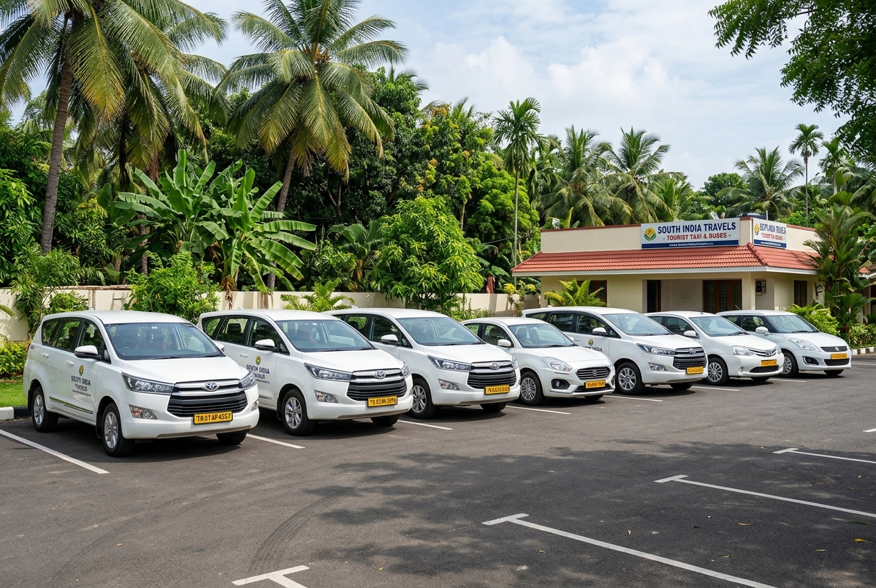 Fleet of clean cars parked in a row
